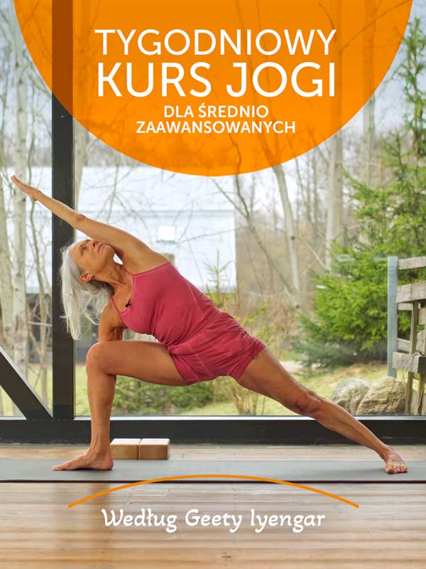 Tygodniowy średnio zaawansowany kurs jogi według Geety Iyengar - okładka kursu